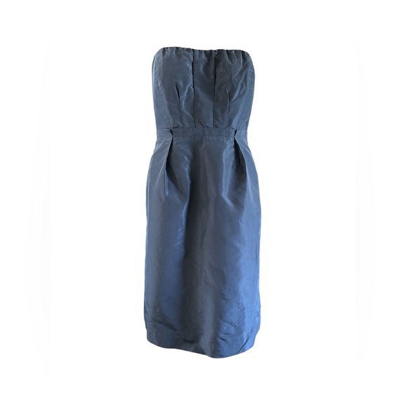 J. Crew Dresses & Skirts - J.Crew Silk Taffeta Gracen Bridesmaid Dress Blue